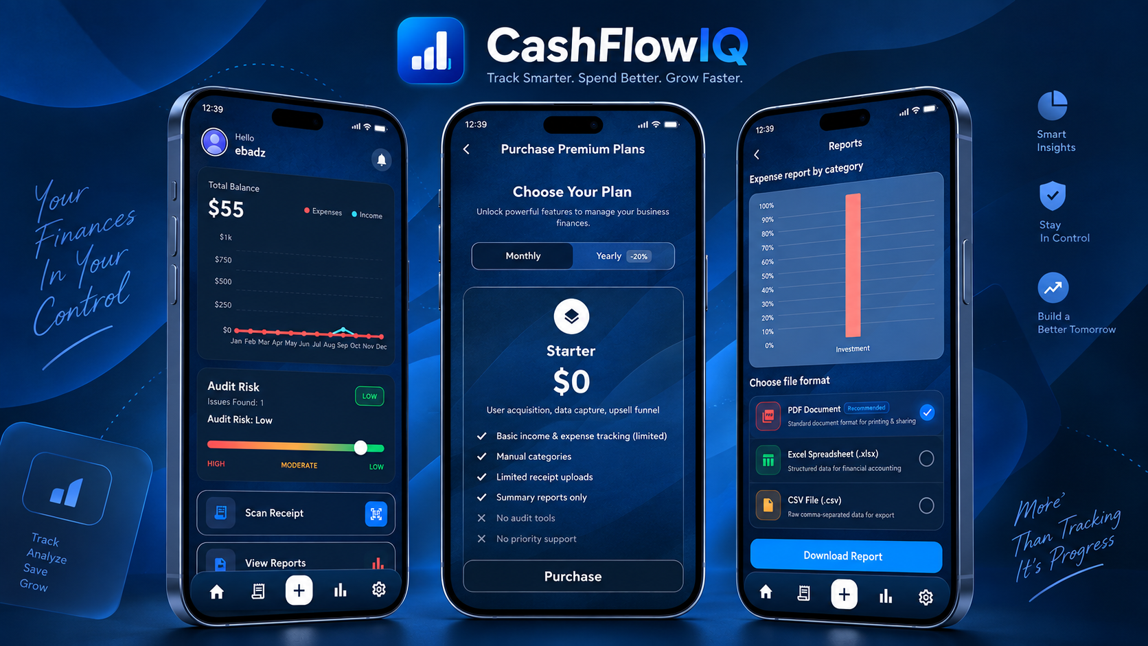 CashFlowIQ – Smart Financial Tracking & Intelligence